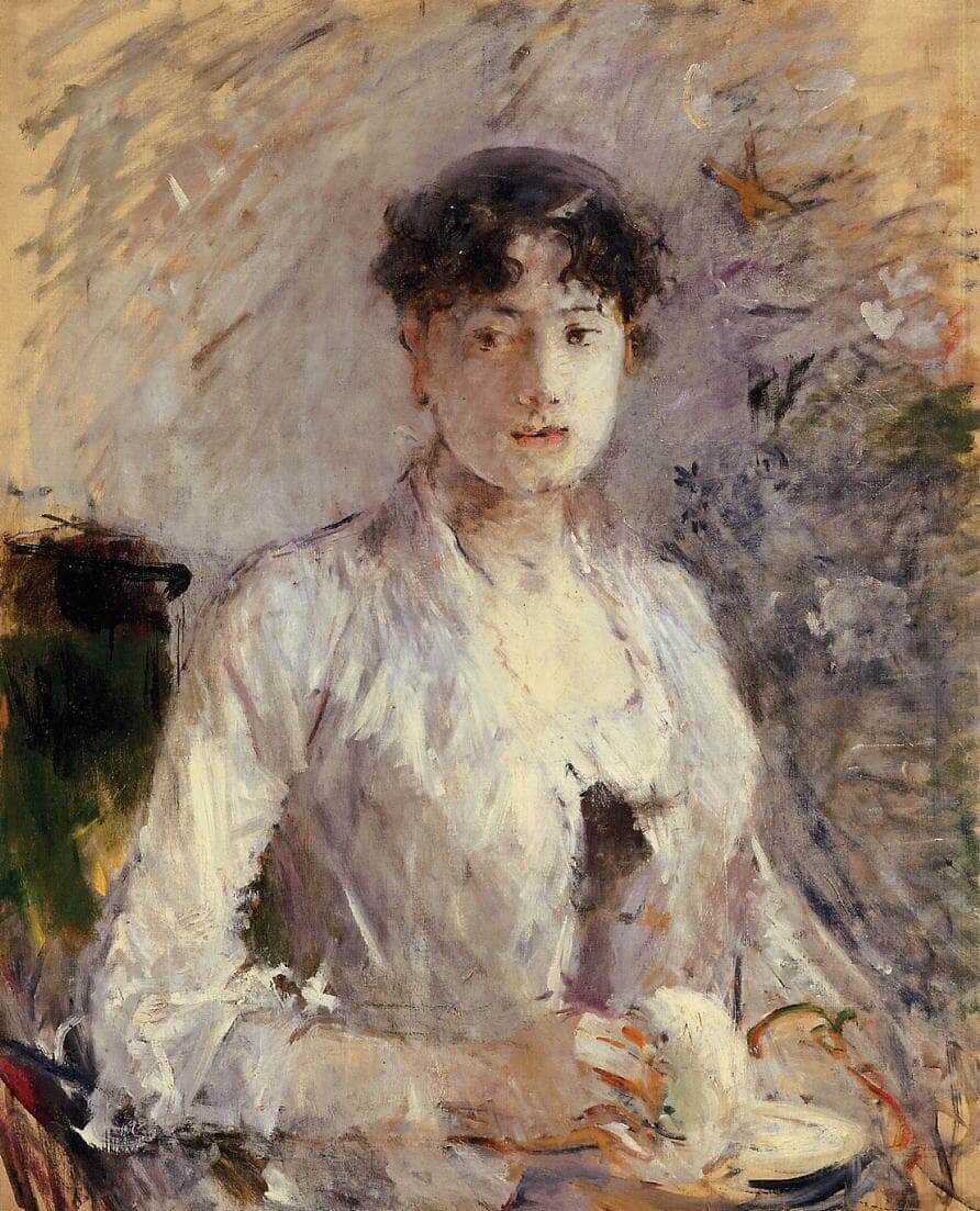 “Jonge vrouw in Mauve” door Berthe Morisot
